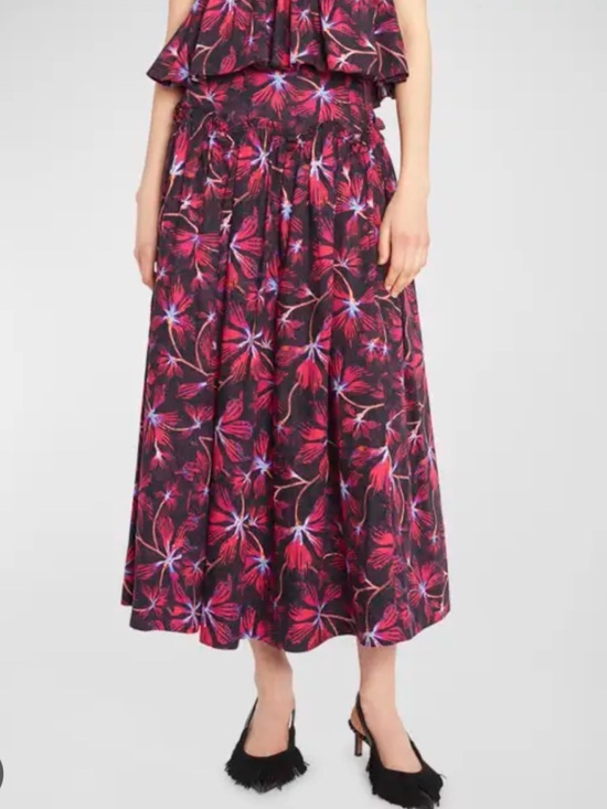 Ulla Johnson Dresses & Skirts - Ulla Johnson’s Emmy Floral Cotton Midi Skirt